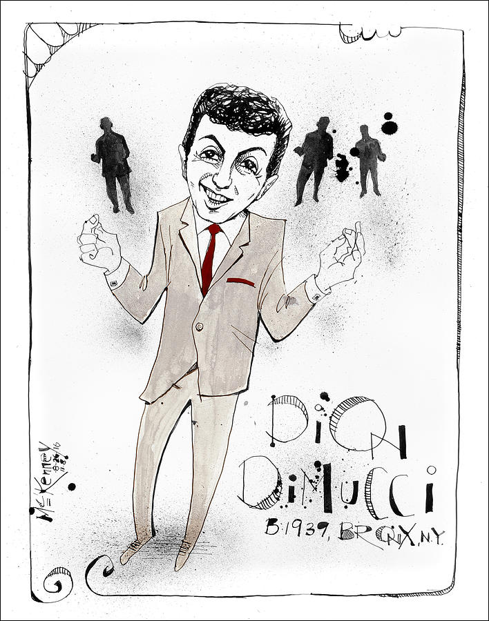 Dion DiMucci Drawing by Phil Mckenney