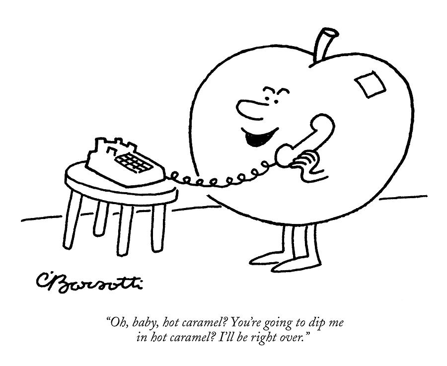 Dip Me In Hot Caramel Drawing by Charles Barsotti