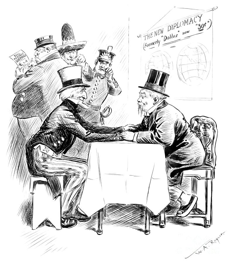 Diplomacy Cartoon, c1913 Drawing by William A Rogers