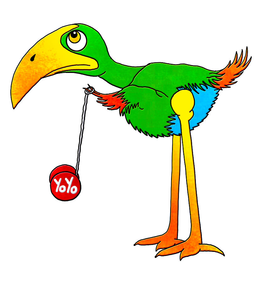 Dipsy Doodle YoYo Bird Digital Art by John Haldane