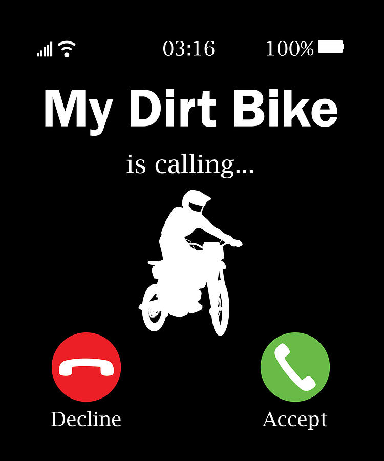 Dirt Bike Dirtbike Motorcycle Dirtbikes Dirtbiker Digital Art by Steven ...