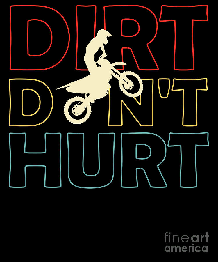 Dirt Bike Digital Art - Dirt Bike Motocross Design by RaphaelArtDesign
