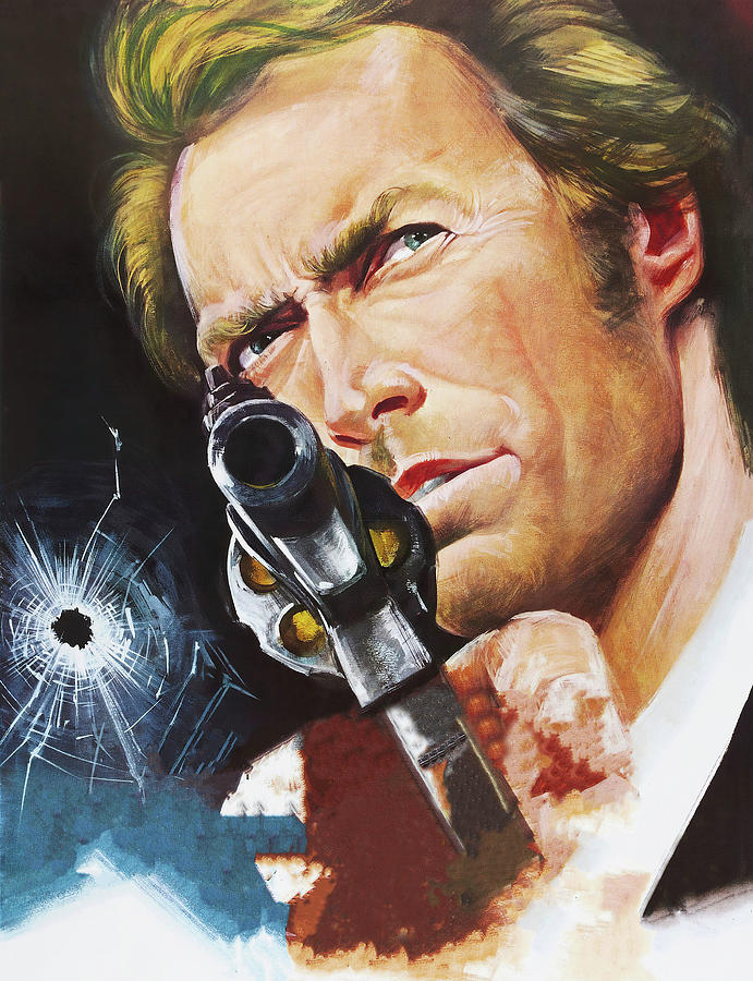 Dirty Harry, 1971, movie poster painting Painting by Movie World Posters