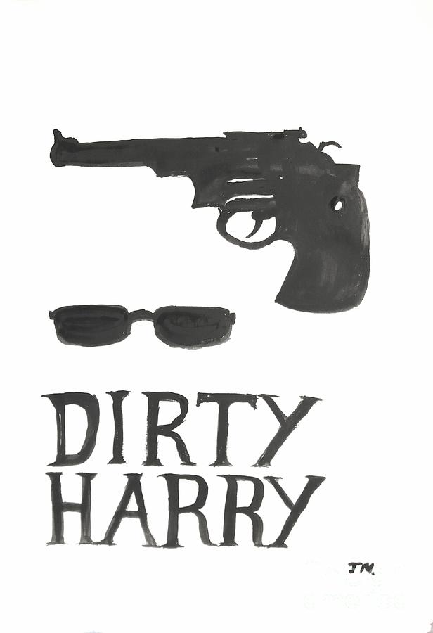 Dirty Harry Alternative Movie Poster Painting by James McCormack