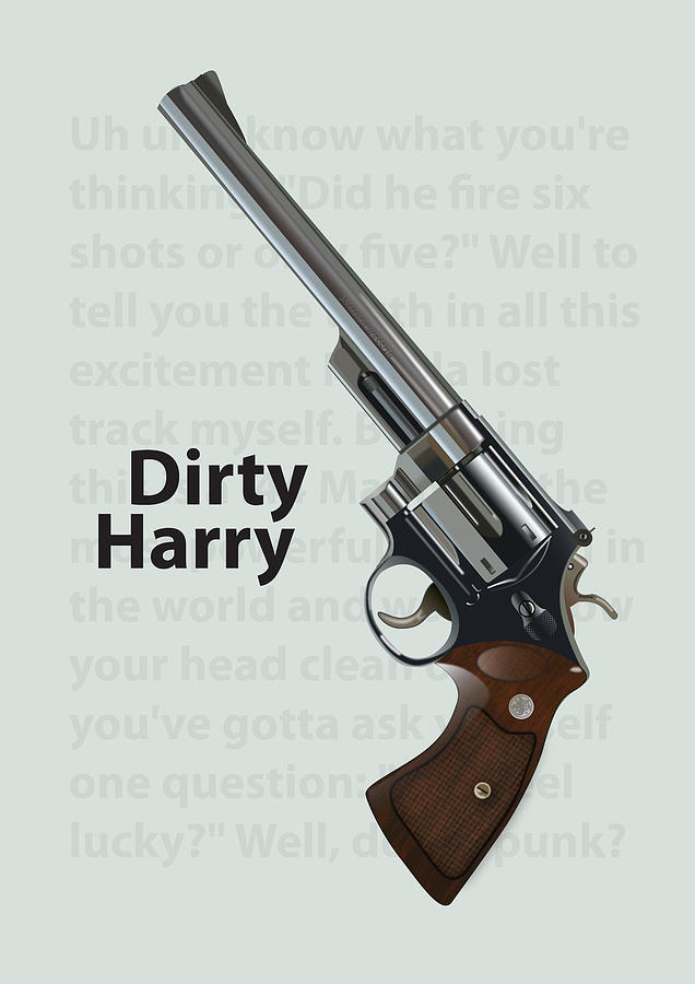Dirty Harry - Alternative Movie Poster Digital Art by Movie Poster Boy