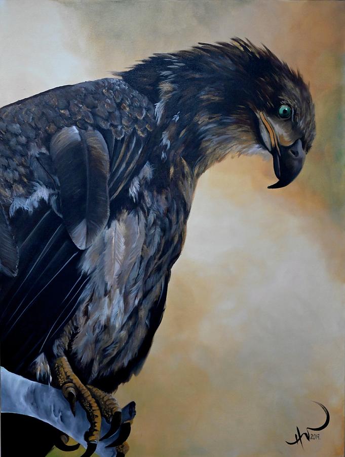 Dirty Harry the Golden Eagle Painting by Hayley Thiesen - Pixels