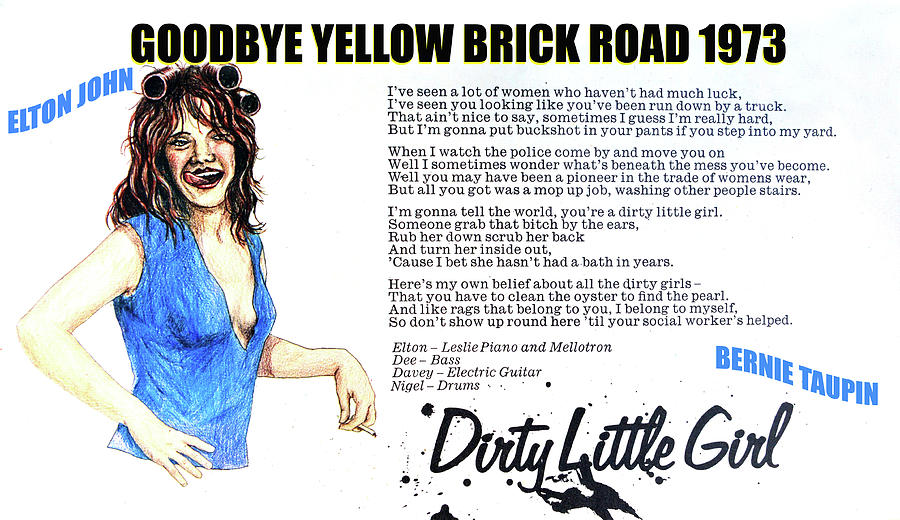 Dirty little girl 1973 Mixed Media by David Lee Thompson - Pixels