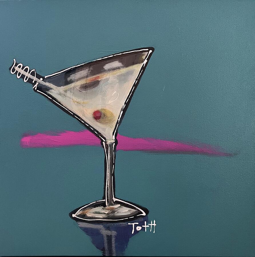 Dirty Martini Painting by Laura Toth
