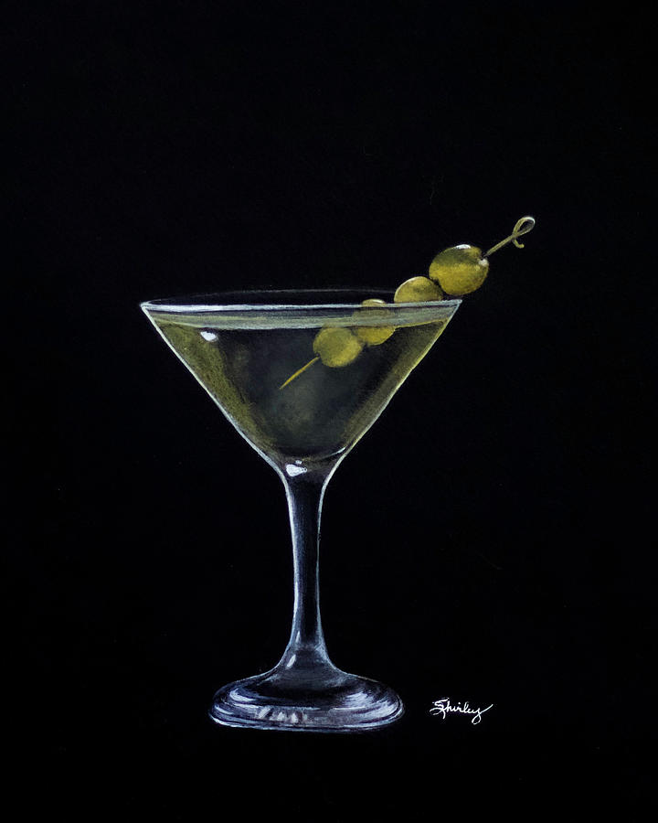 Dirty Martini Painting by Shirley Dutchkowski