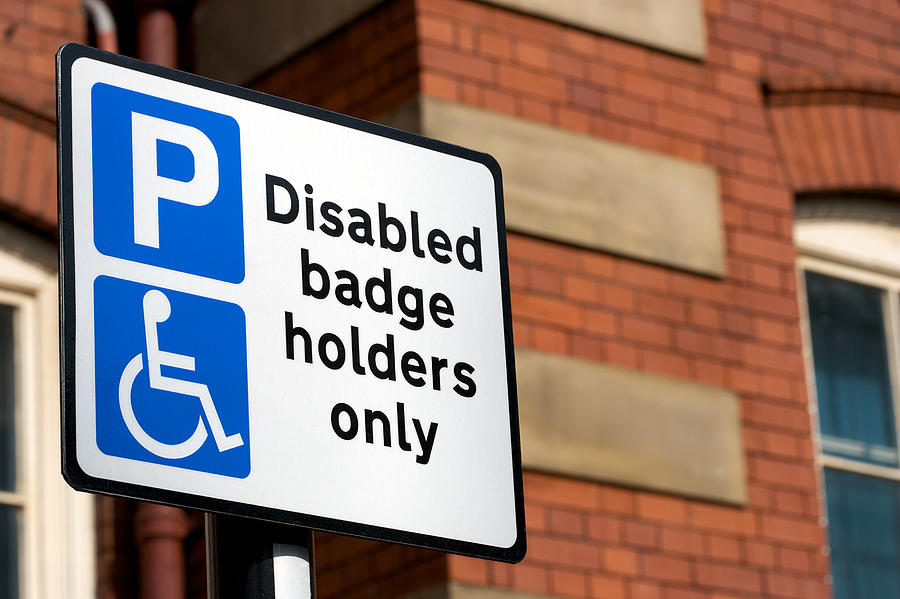 Disabled Badge Holders Only Sign Photograph by RFStock