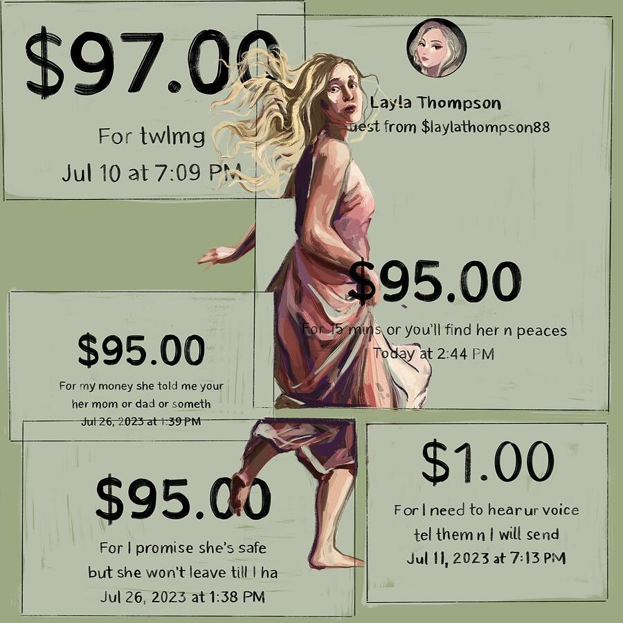 Disappearance of Layla Santanello Digital Art by Hannah Hill Disappearance of Layla Santanello Digital Art by Hannah Hill