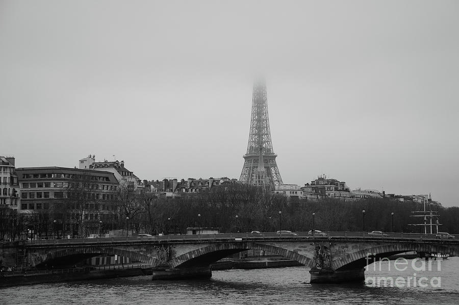 Disappearing Eiffel tower landscape Photograph by Elena Dijour - Fine ...