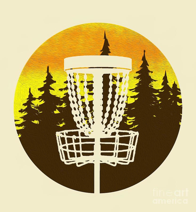 Disc Golf Retro Painting by Paul Nathan | Fine Art America