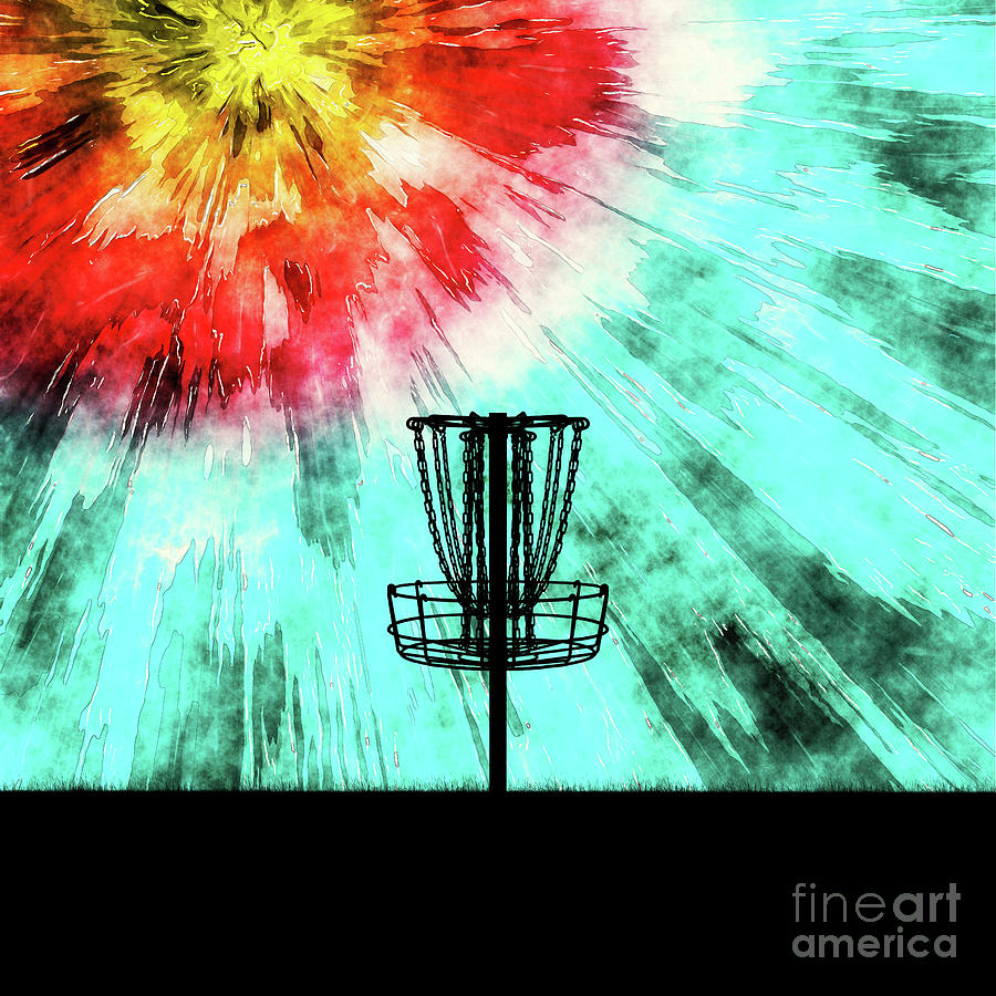 Disc Golf Tie Dye Digital Art by Phil Perkins