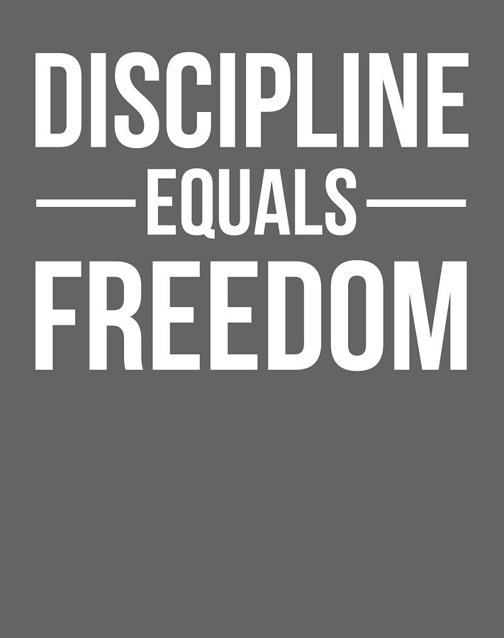 Discipline Equals Freedom Navy for All Full Size Design Soft Women Old ...