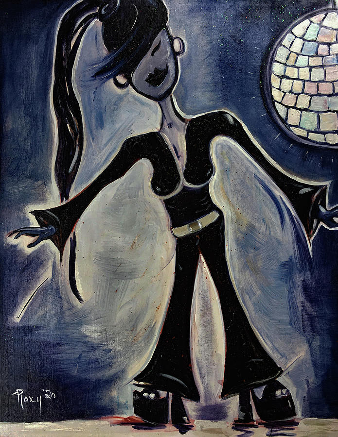 Disco Babe Painting by Roxy Rich