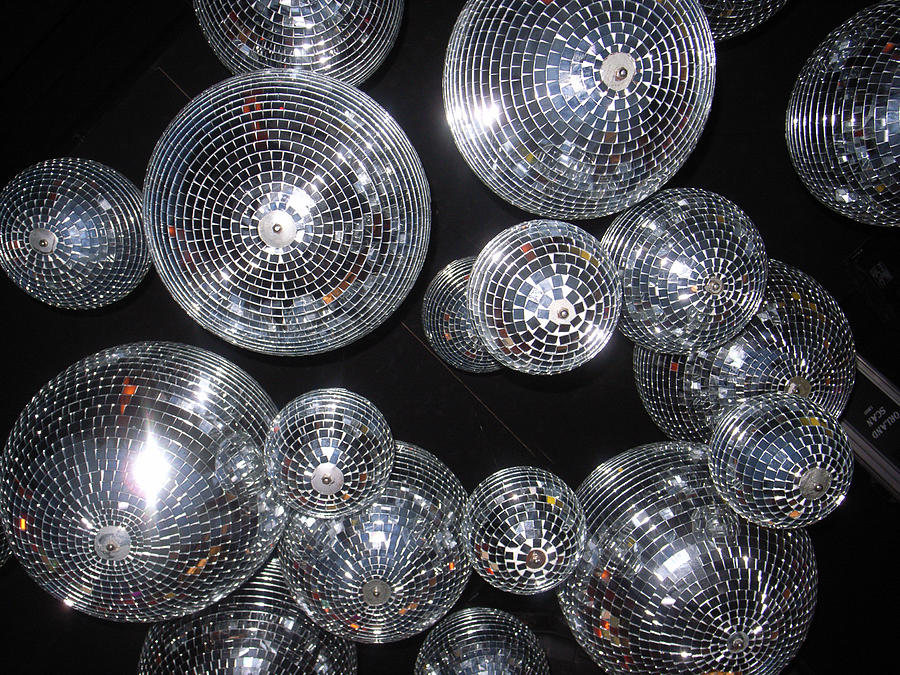 Disco ball chandelier Photograph by EKM Goh