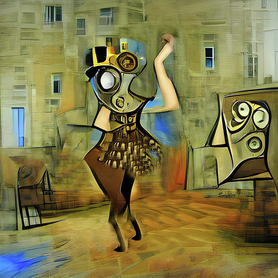 Disco Dancing Queen of Steampunk AI  Digital Art by Floyd Snyder