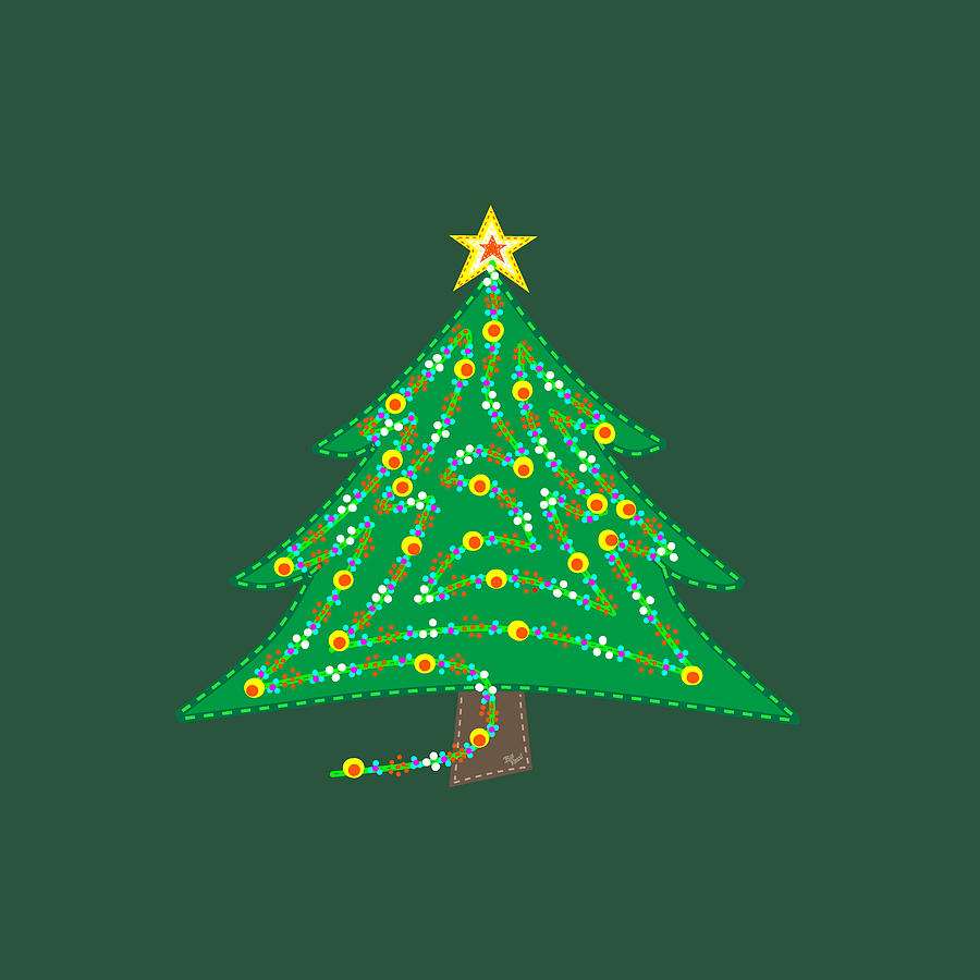 Christmas Tree Digital Art by Bill Ressl