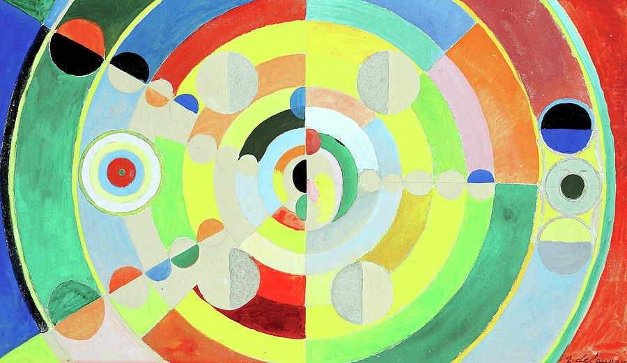 Discs Painting by Jon Baran