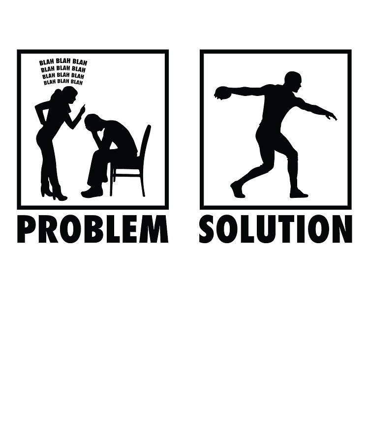 Sports Digital Art - Discus Throw Discus Thrower Statement Problem Solution by Toms Tee Store