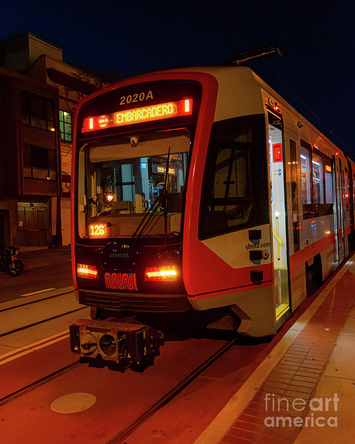 Disembarked A Muni Metro LRV4 Photograph by Joe A Kunzler - Fine Art