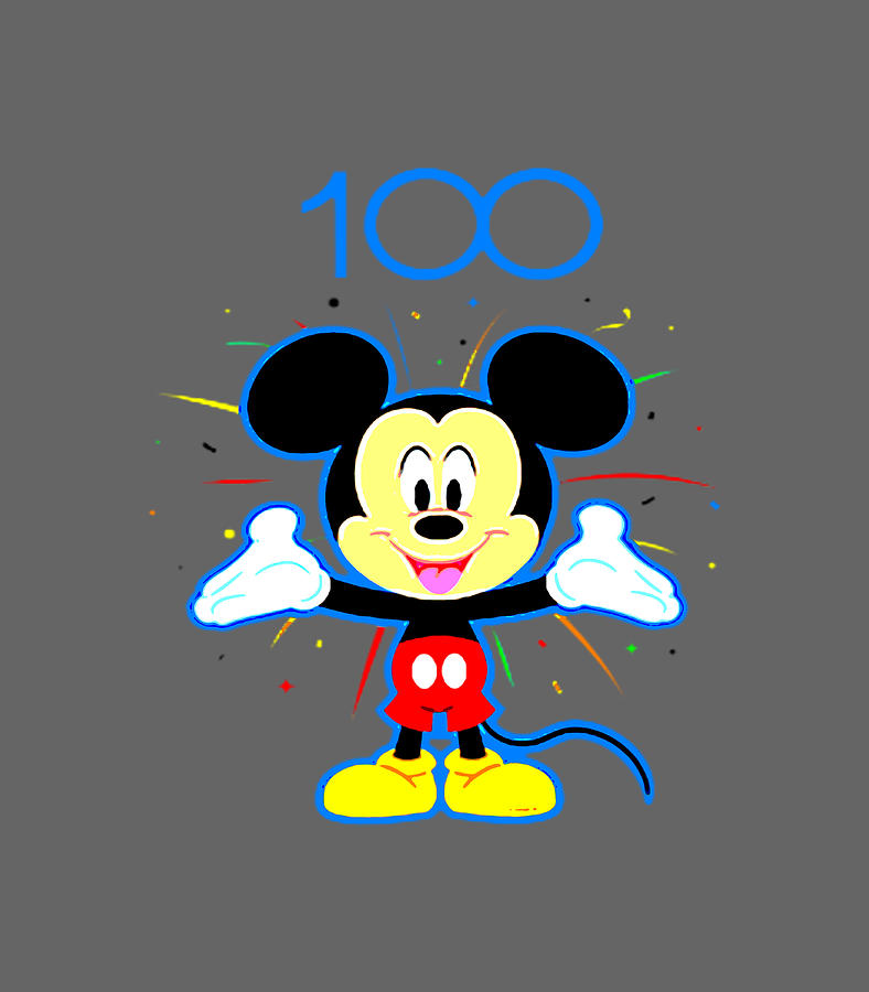 Disney 100 Anniversary Mickey Mouse Fireworks Burst D100 Digital Art by ...