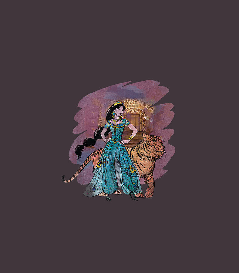 Disney Aladdin Live Action Princess Jasmine Painting Digital Art by Stevik  Tina - Pixels