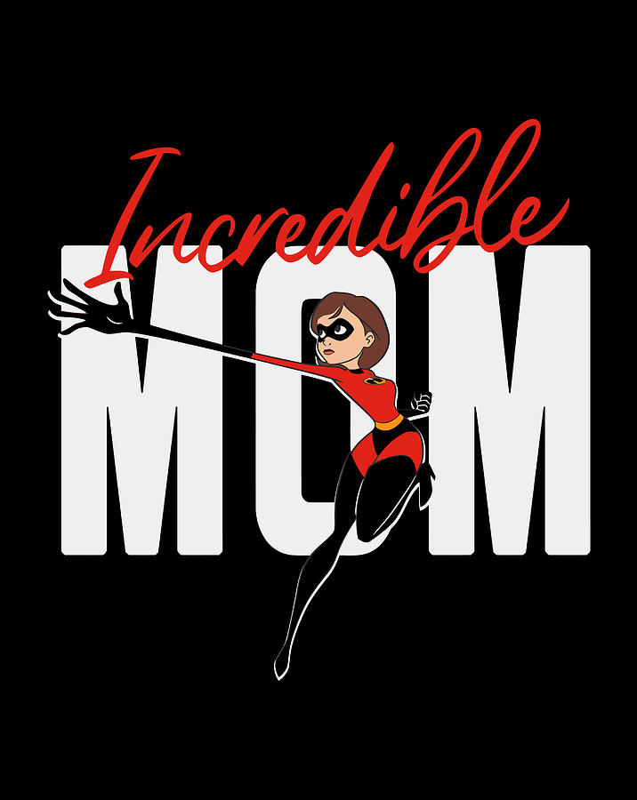 Disney And Pixar'S The Incredibles Incredible Mom Drawing by Lucy Wilk
