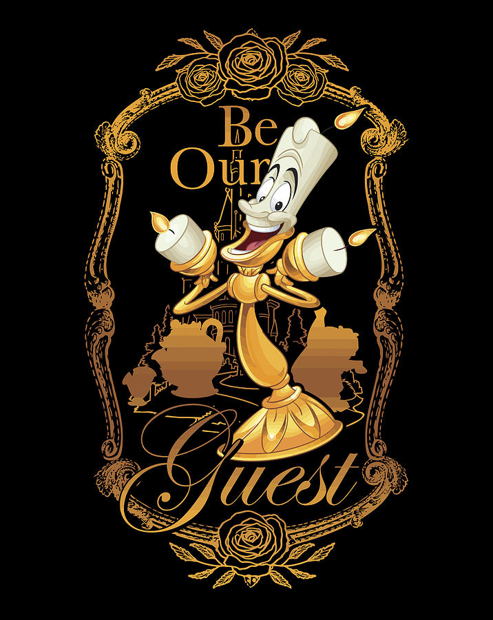 Disney Beauty And The Beast Be Our Guest Graphic Digital Art By Jane Arthur