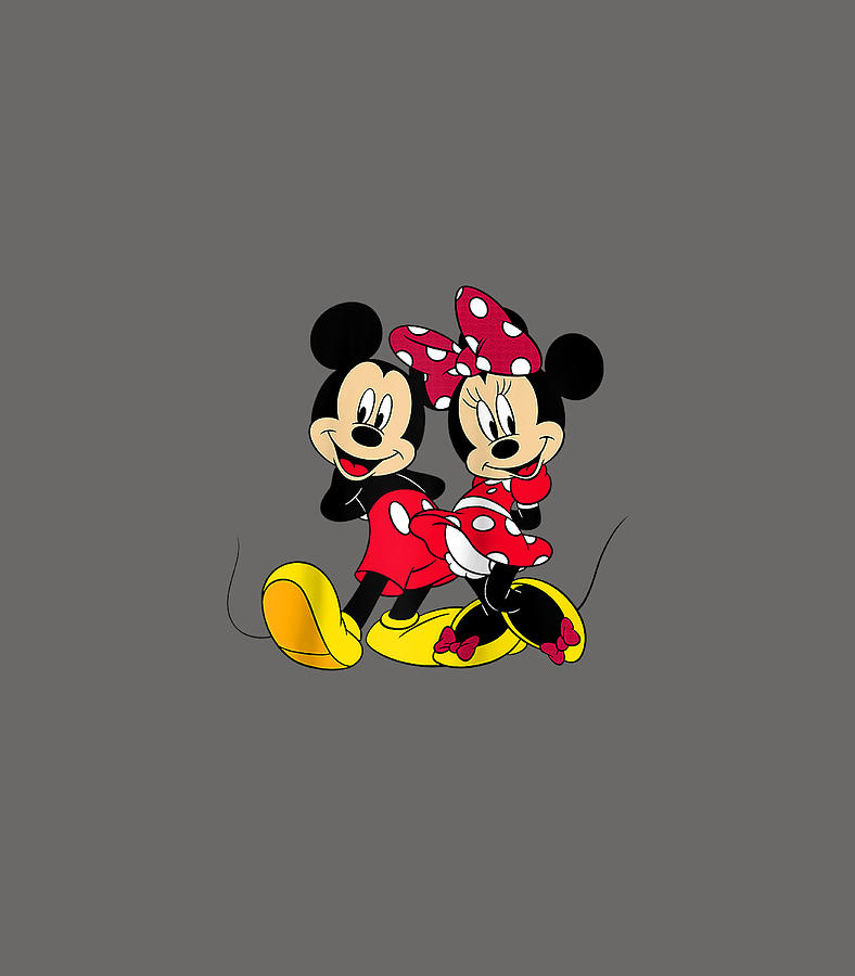 Disney Big Mickey and Minnie Mouse Raglan Baseball Digital Art by ...