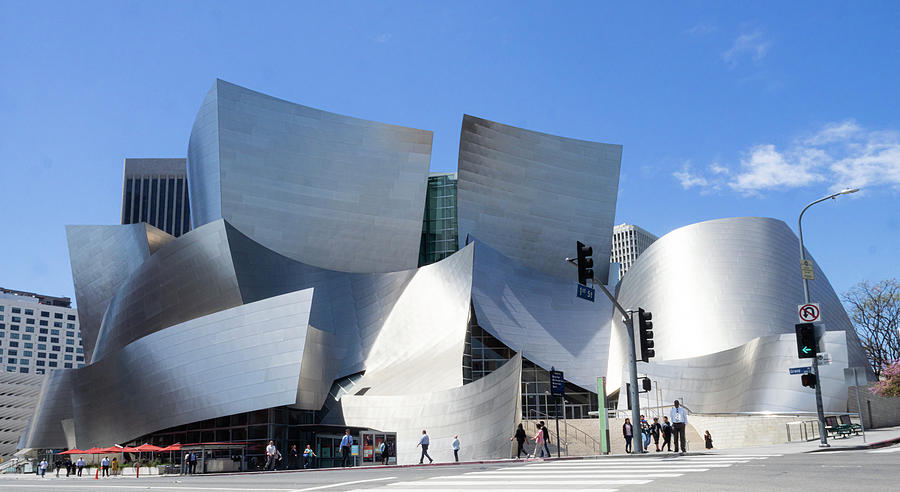 Disney Concert Hall In Color, LA Photograph by Fred Fronstin - Pixels