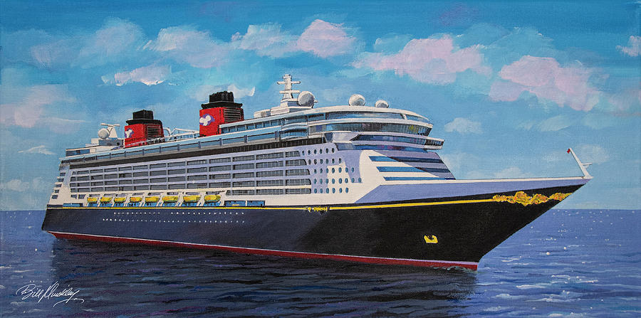 Disney Cruise Painting by Bill Dunkley