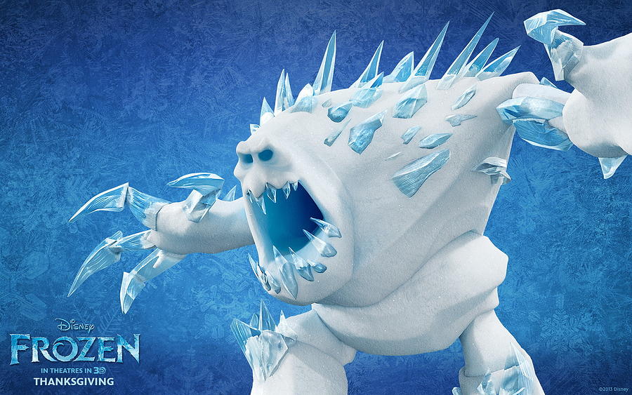 Disney Frozen Ice Giant Digital Wallpaper Cold Winter Snow Cartoon Hd