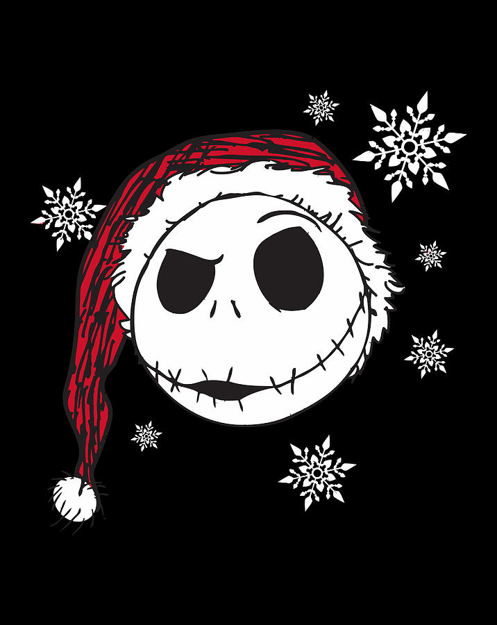 Disney Jack Skellington Snowflakes Digital Art by Sue Mei Koh