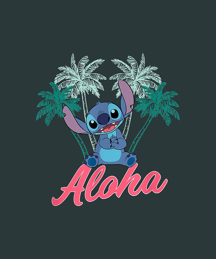 Disney Lilo and Stitch Aloha Digital Art by Kha Dieu Vuong - Fine Art ...