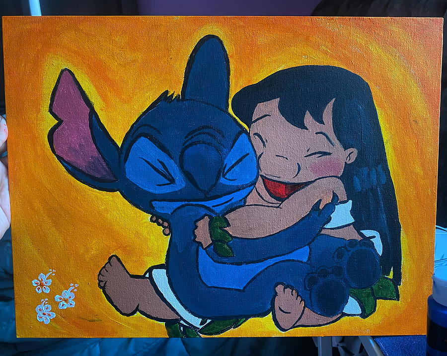 Disney Lilo and Stitch Painting by Jayda Maria - Fine Art America