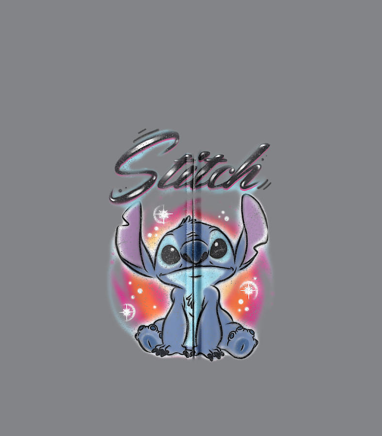 Disney Lilo Stitch Airbrushed Stitch Digital Art by JoeLoz Nayra - Fine ...
