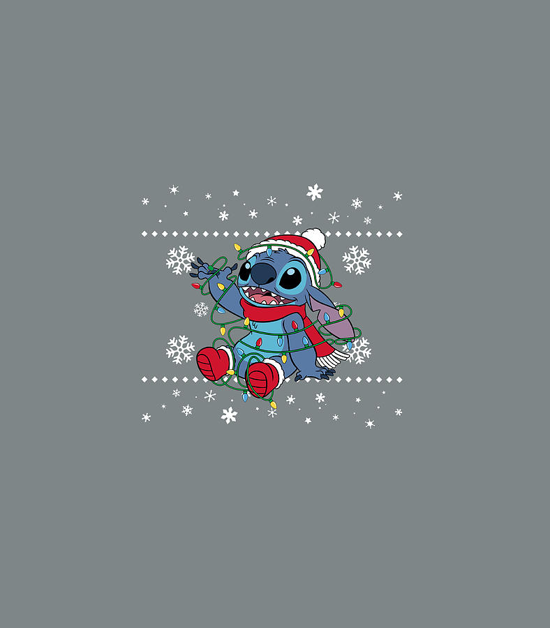 Disney Lilo Stitch Holiday Light Up Stitch Digital Art by Eoghaa KamiM ...