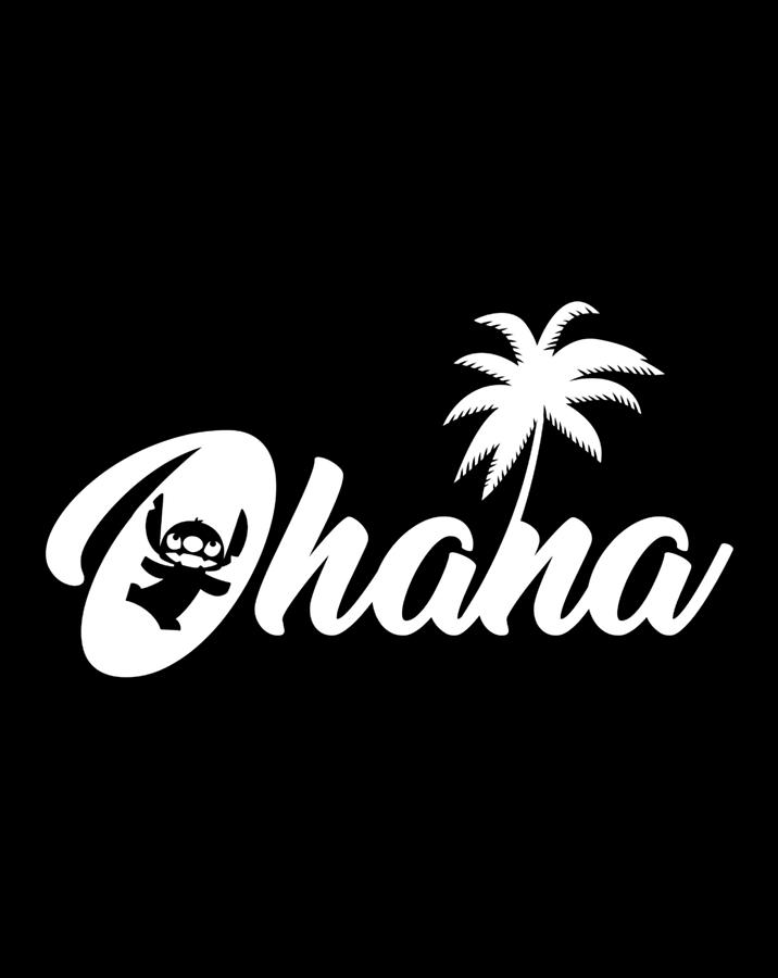 Disney Lilo Stitch Ohana Silhouette Digital Art by Frank Nguyen