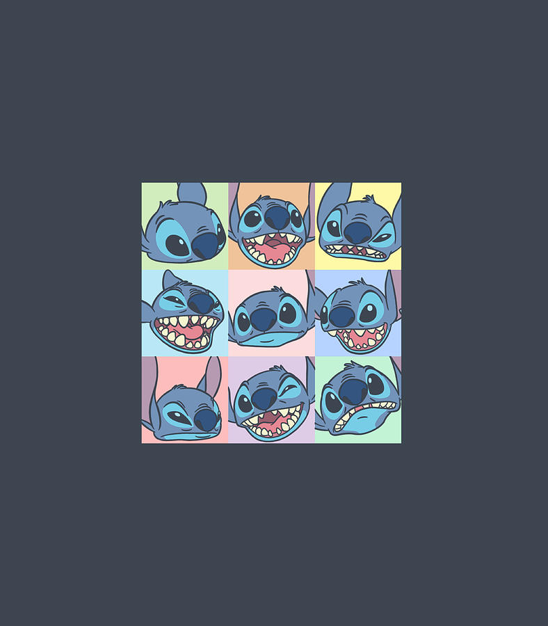 Disney Lilo Stitch Emotions Of Stitch Panels Tapestry