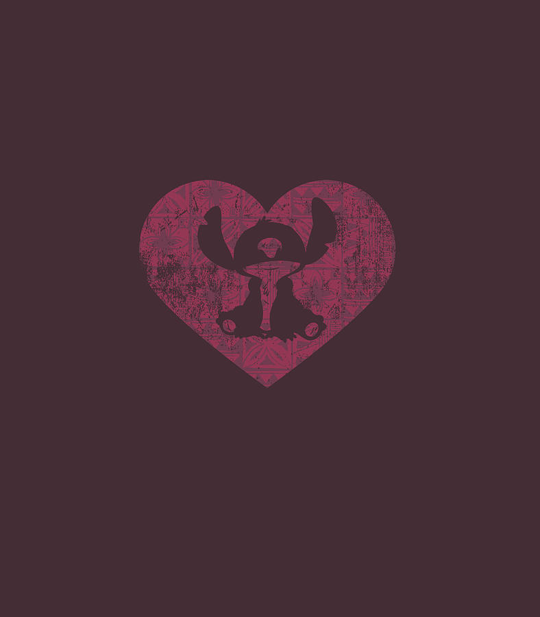Disney Lilo Stitch Valentines Day Heart Stitch Fleece Blanket
