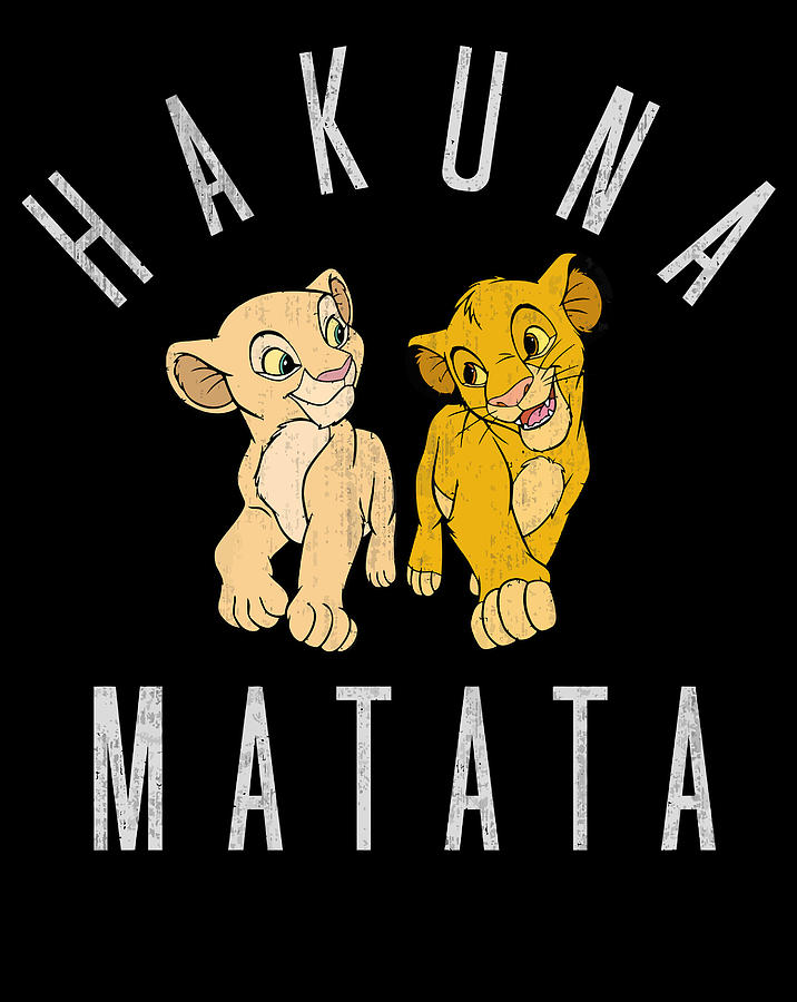 Disney Lion King Simba Nala Hakuna Matata Graphic Fleece Digital Art by ...