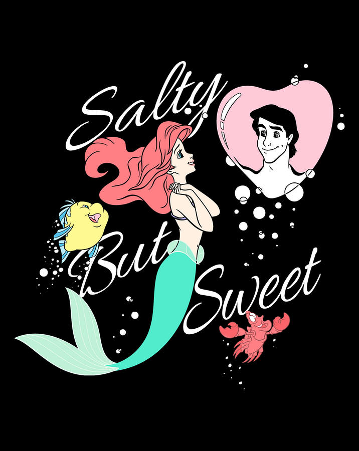 Disney Little Mermaid Ariel Salty But Sweet Digital Art By Andy Nguyen