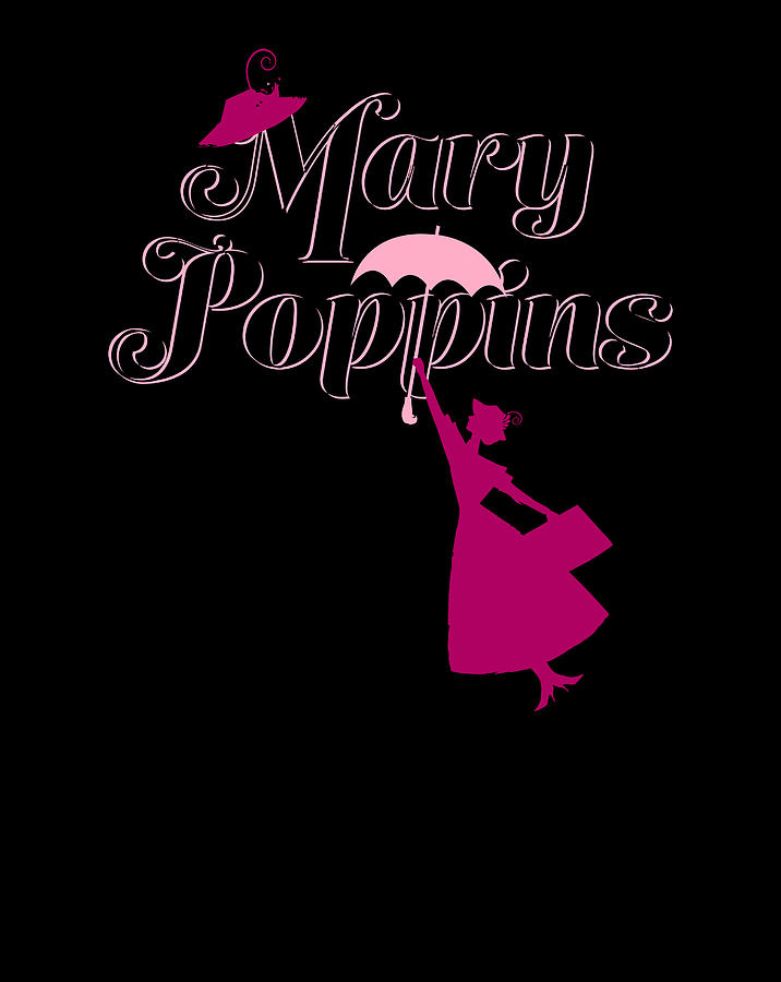 Disney Mary Poppins Flying Nanny Digital Art by Sue Mei Koh