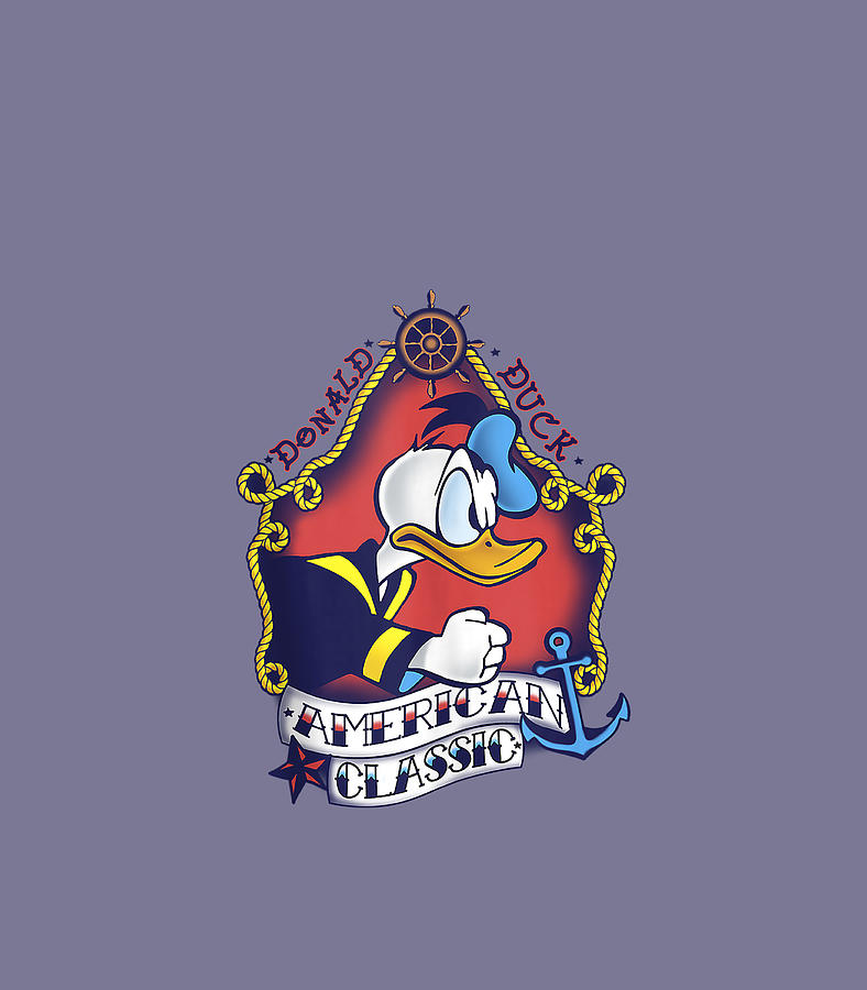 Disney Mickey And Friends Donald Duck American Classic Digital Art By