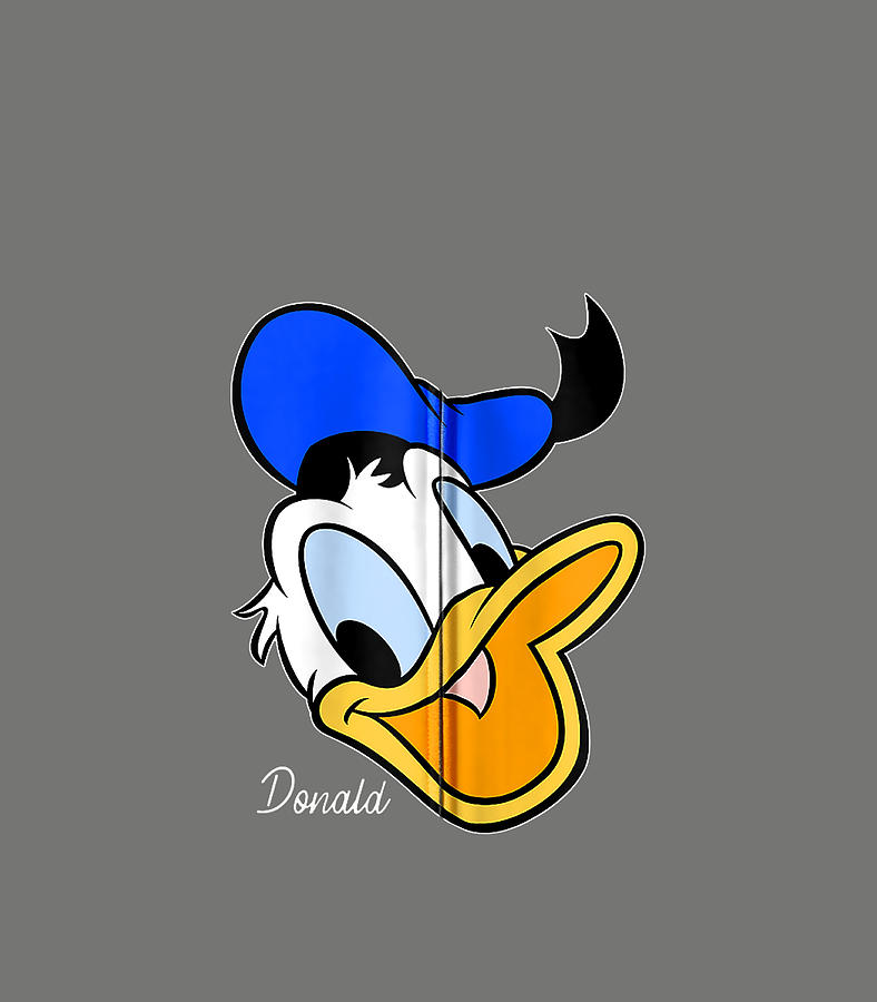 Disney Mickey And Friends Donald Duck Big Face Digital Art by Paulf ...