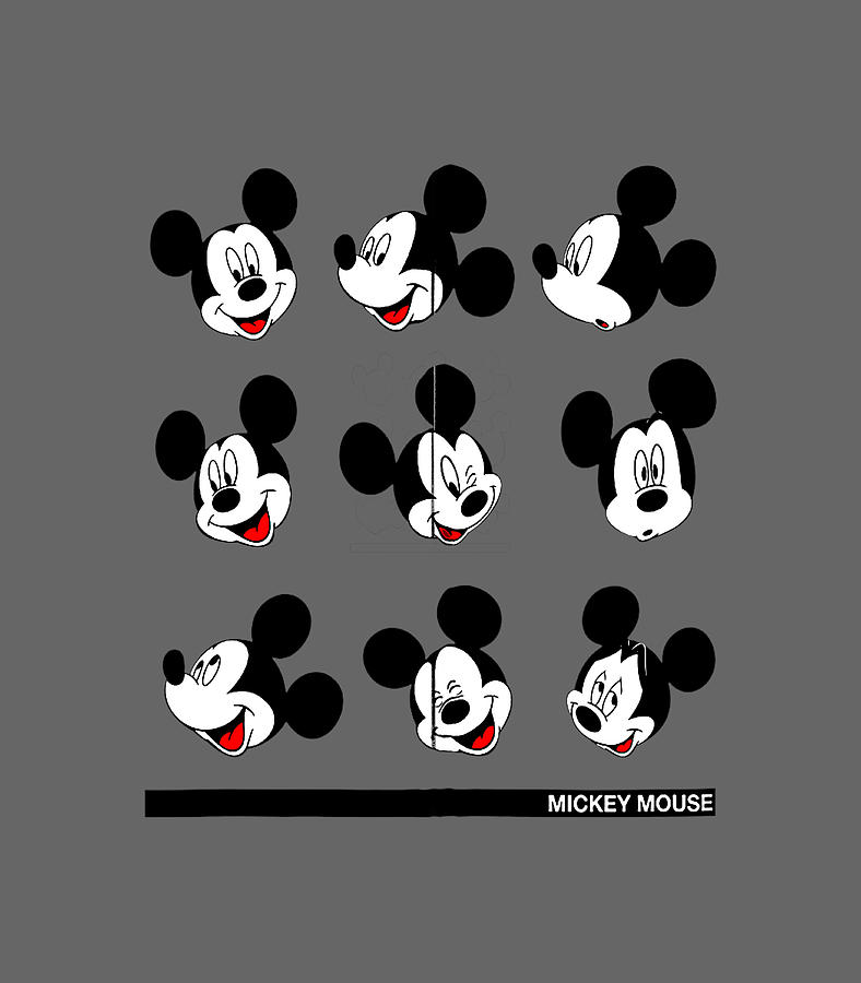 Disney Mickey And Friends Mickey Mouse Expressions Digital Art by Grier ...