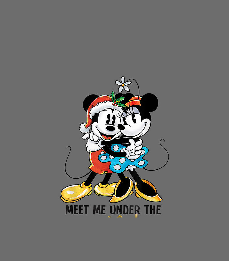 Disney Minnie N Mickey Under The Mistletoe Digital Art By Miasya Izabe