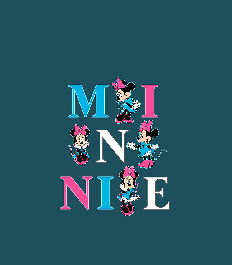 Disney Minnie Rock The Dots Stacked Minnie Digital Art By Miasya Izabe